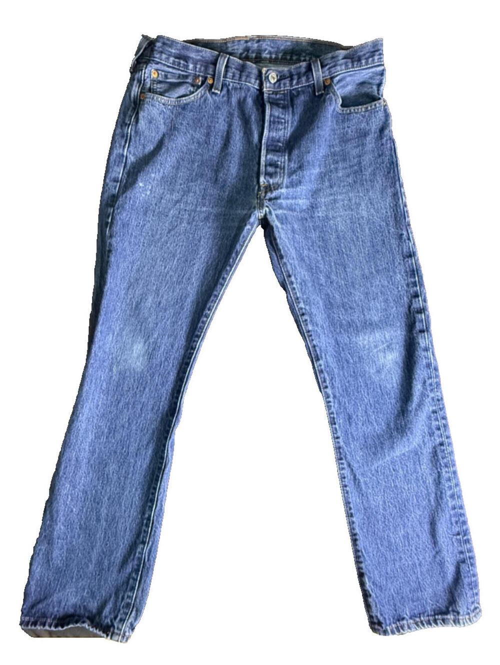 Men’s LEVI’S 501 Original Fit 36x32 Dark Blue Denim